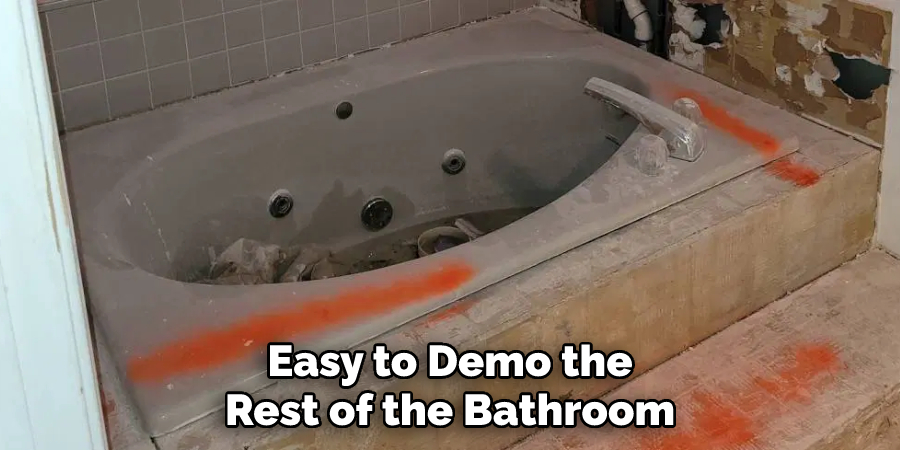 Easy to Demo the Rest of the Bathroom