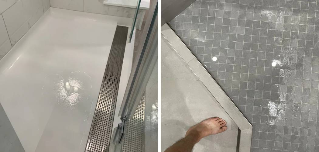 How to Fix Standing Water in Tile Shower