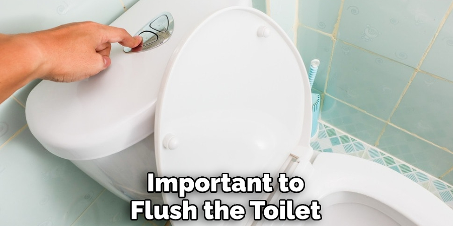 Important to Flush the Toilet