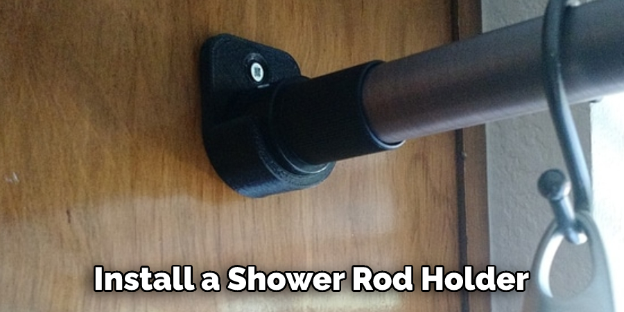 Install a Shower Rod Holder