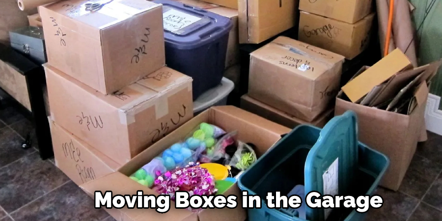 Moving Boxes in the Garage