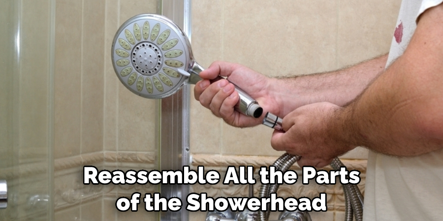 Reassemble All the Parts of the Showerhead