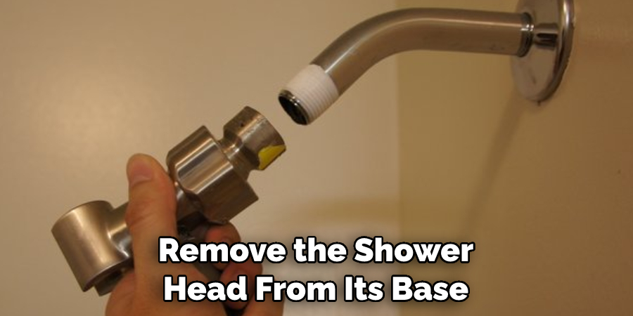 Remove the Shower Head From Its Base