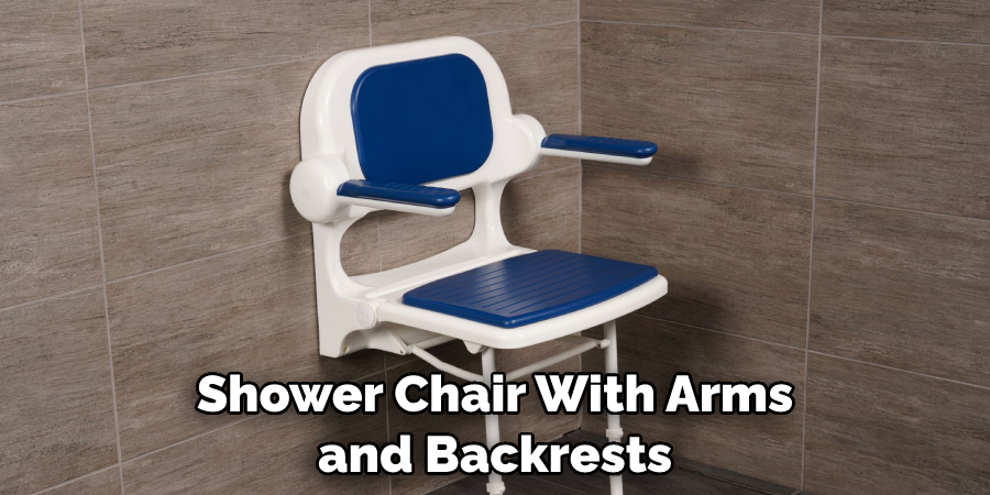 Shower Chair With Arms and Backrests