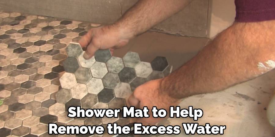 Shower Mat to Help Remove the Excess Water