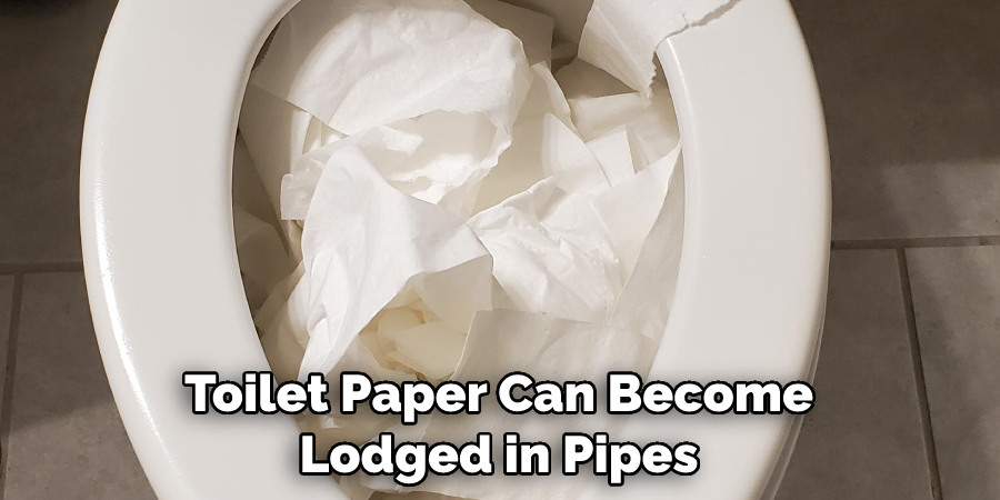 Toilet Paper Can Become Lodged in Pipes