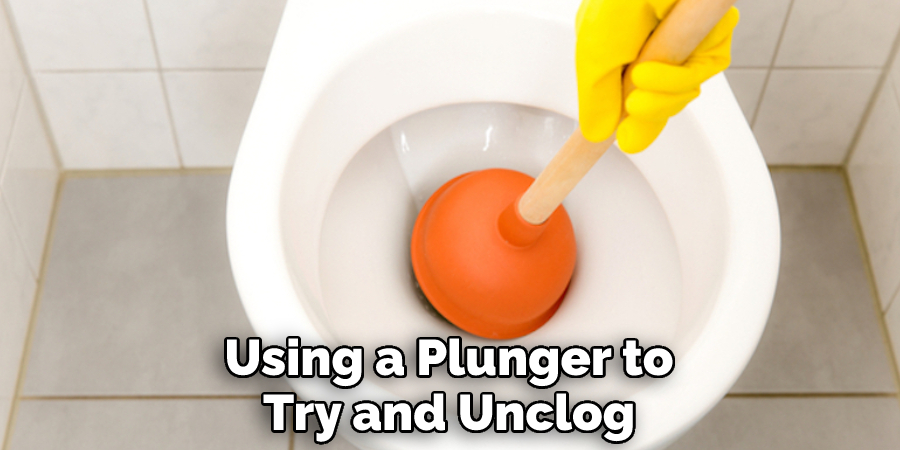 Using a Plunger to Try and Unclog