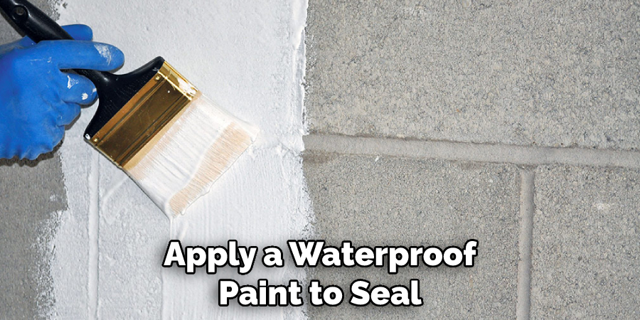 Apply a Waterproof Paint to Seal