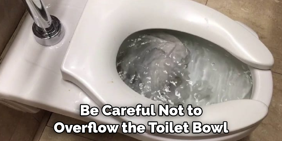 Be Careful Not to Overflow the Toilet Bowl