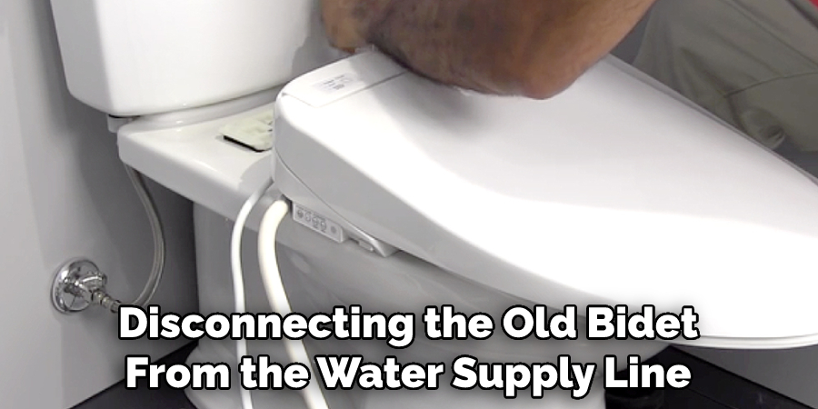 Disconnecting the Old Bidet From the Water Supply Line