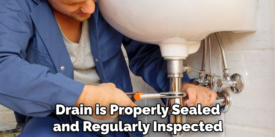 Drain is Properly Sealed and Regularly Inspected