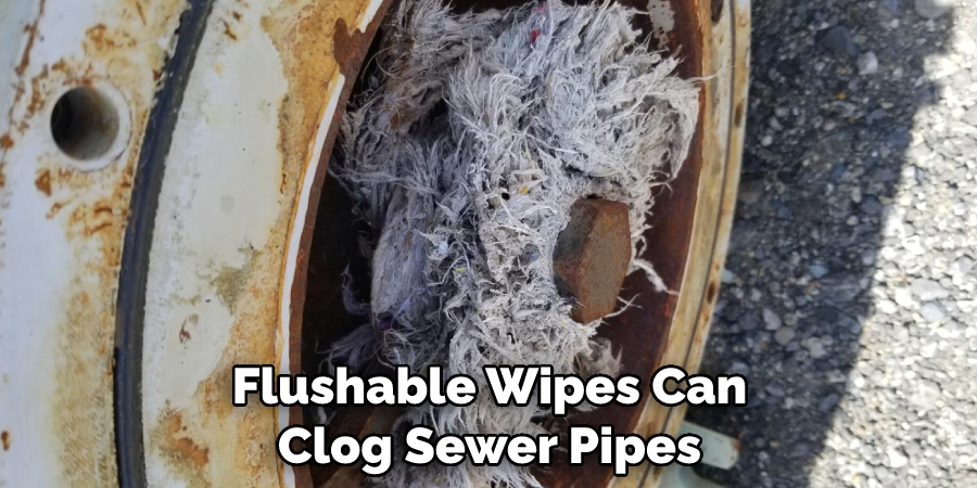 Flushable Wipes Can Clog Sewer Pipes