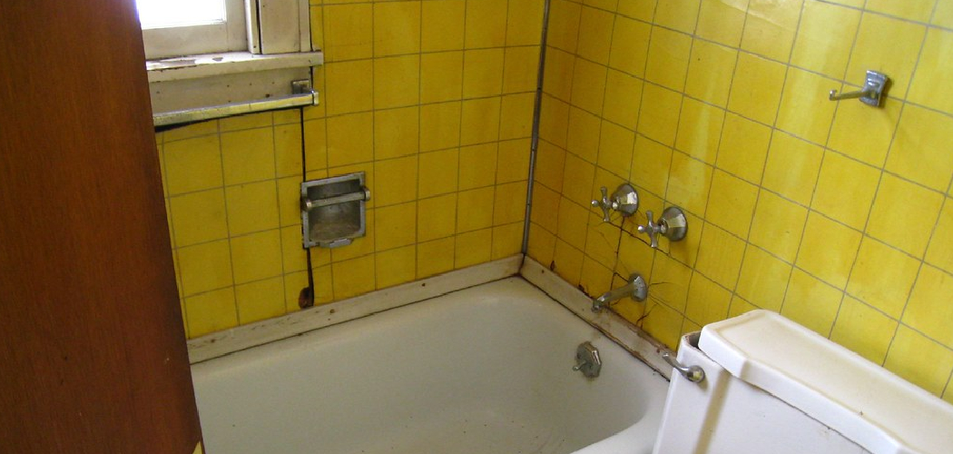 How to Update a Yellow Tile Bathroom