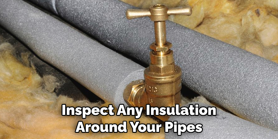 Inspect Any Insulation Around Your Pipes