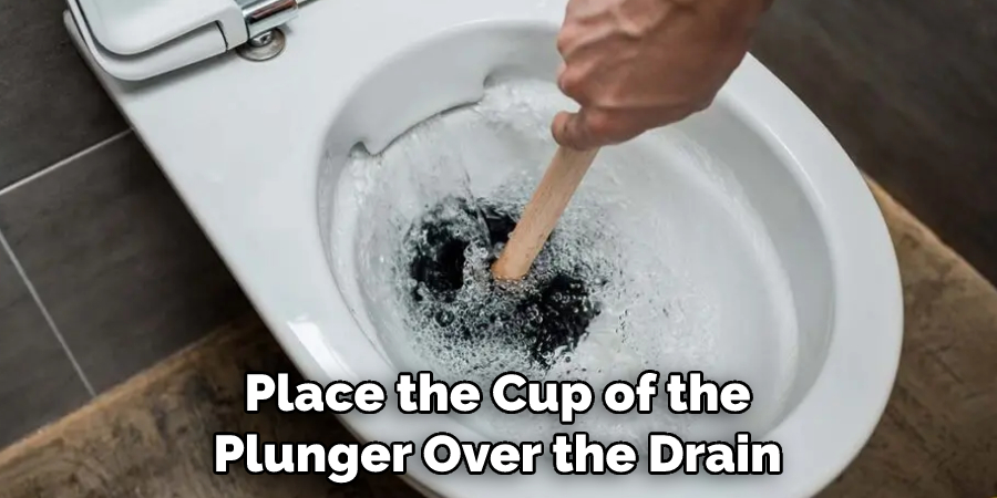 Place the Cup of the Plunger Over the Drain