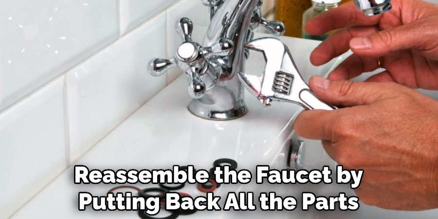 Reassemble the Faucet by Putting Back All the Parts