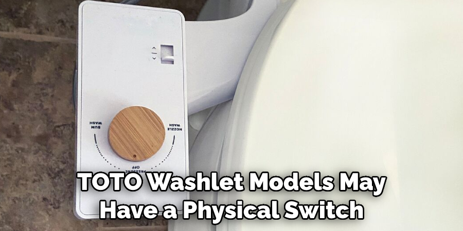 TOTO Washlet Models May Have a Physical Switch