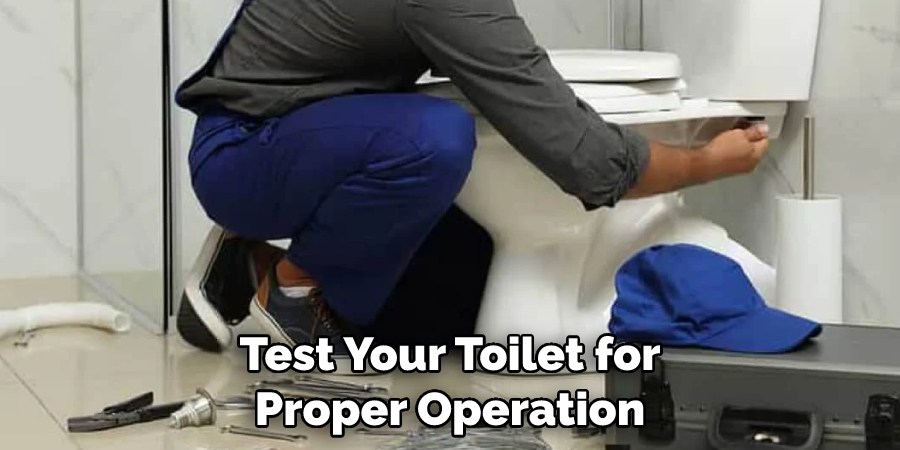 Test Your Toilet for Proper Operation