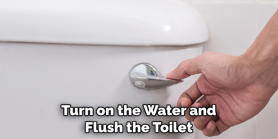 Turn on the Water and Flush the Toilet