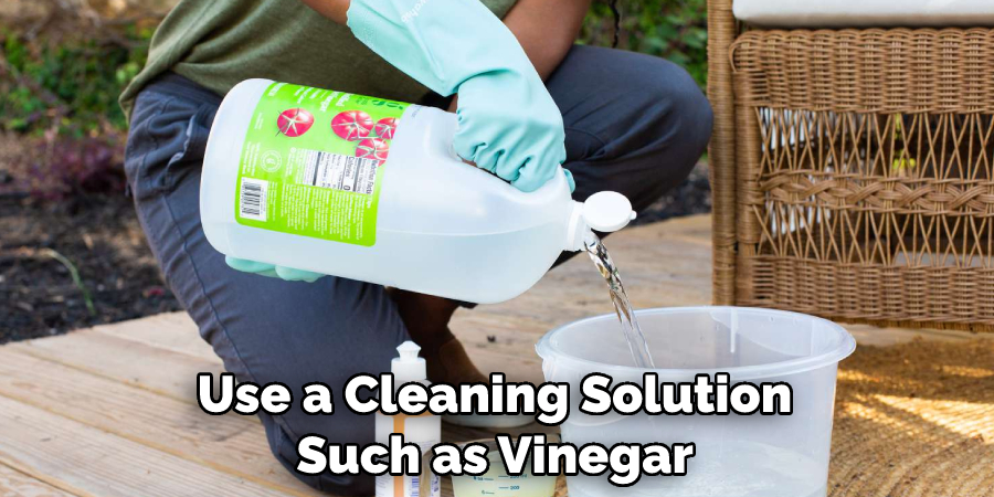 Use a Cleaning Solution Such as Vinegar