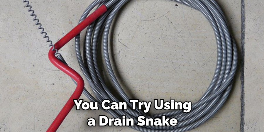 You Can Try Using a Drain Snake