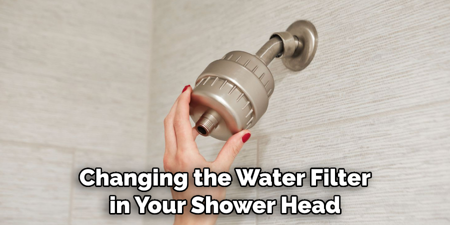 Changing the Water Filter in Your Shower Head