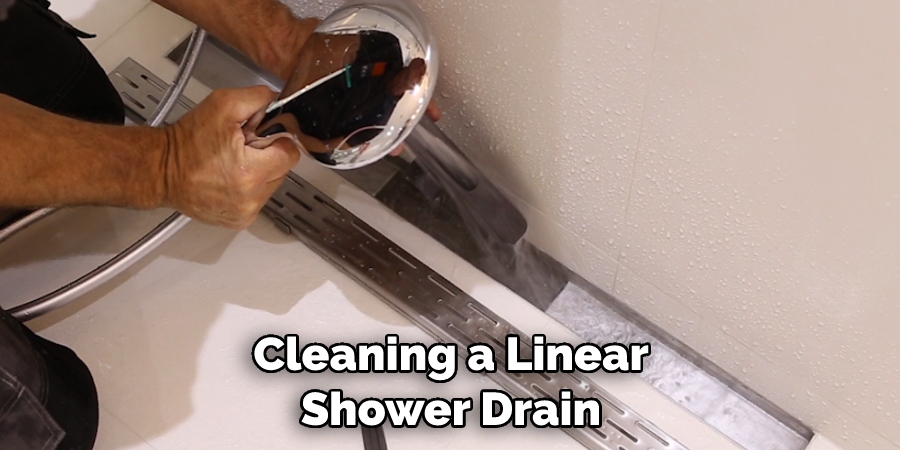 Cleaning a Linear Shower Drain