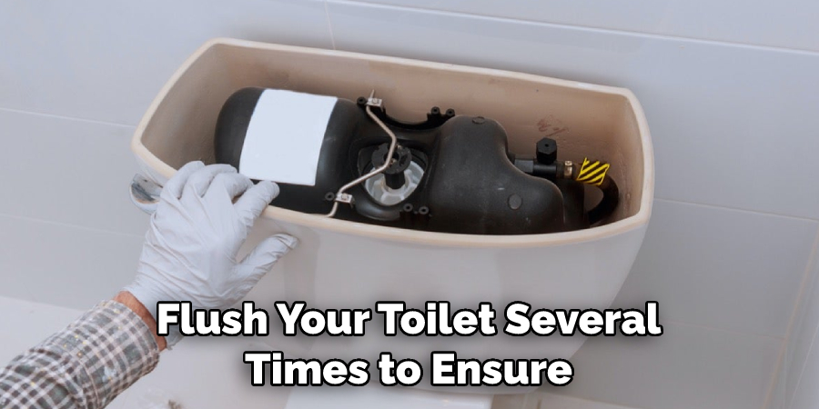 Flush Your Toilet Several Times to Ensure