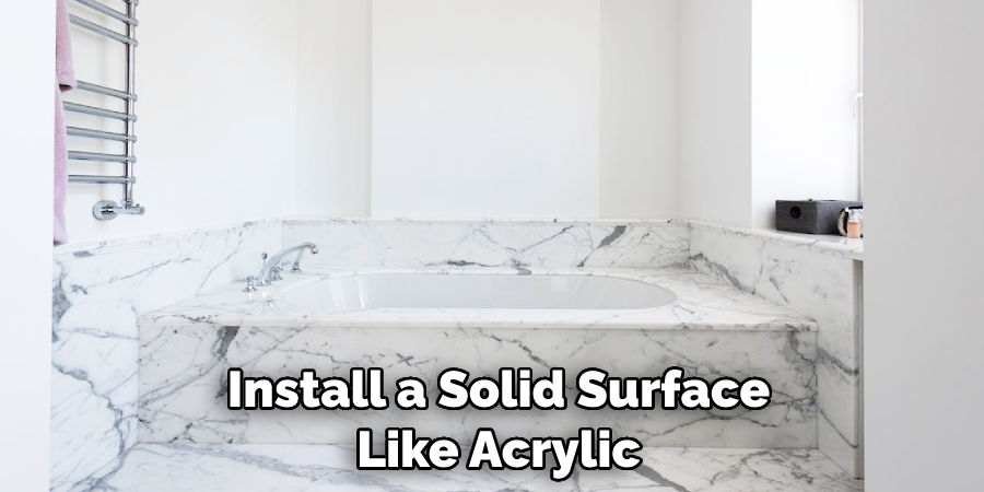 Install a Solid Surface Like Acrylic