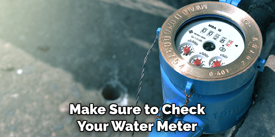 Make Sure to Check Your Water Meter