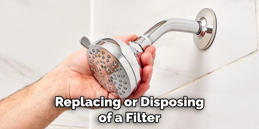 Replacing or Disposing of a Filter