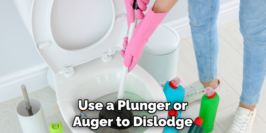 Use a Plunger or Auger to Dislodge