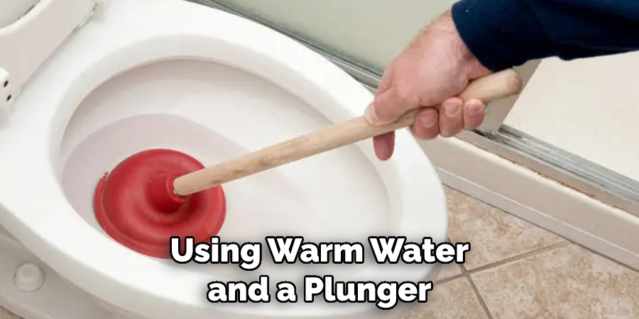 Using Warm Water and a Plunger