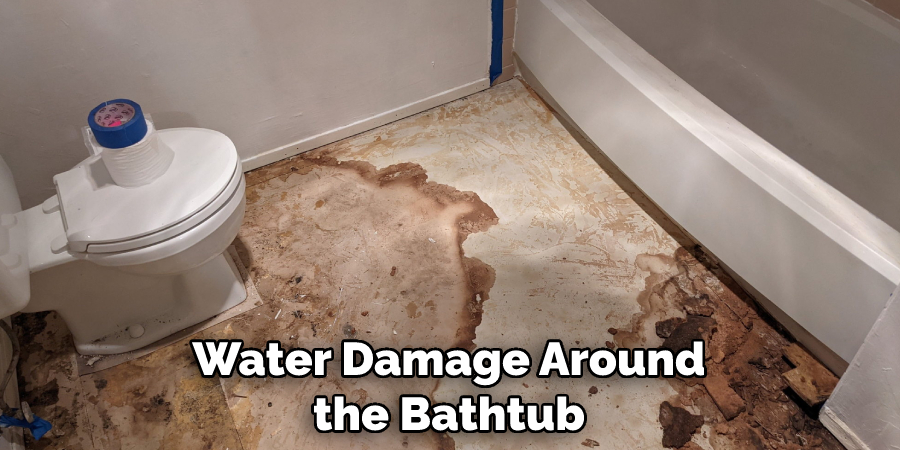 Water Damage Around the Bathtub