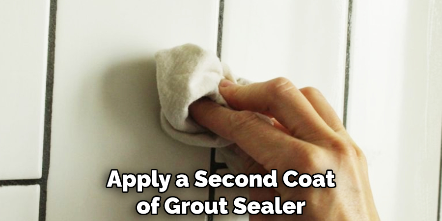 Apply a Second Coat of Grout Sealer