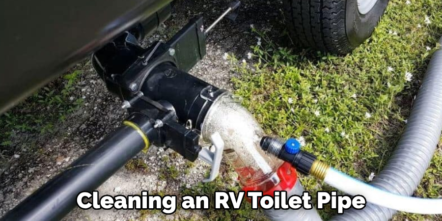 Cleaning an RV Toilet Pipe