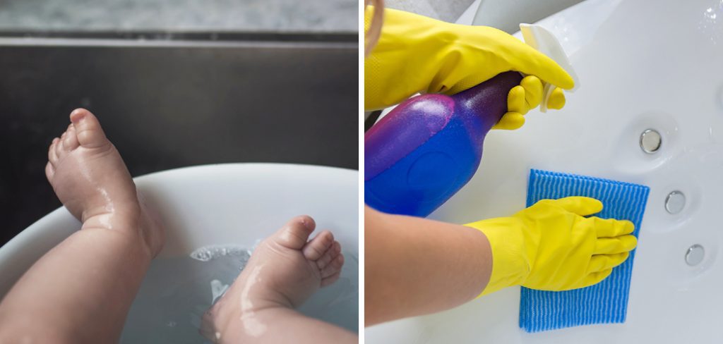 How to Clean Bathtub After Baby Poops