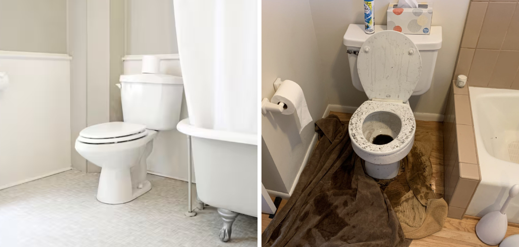 How to Clean Up Overflowed Toilet Water