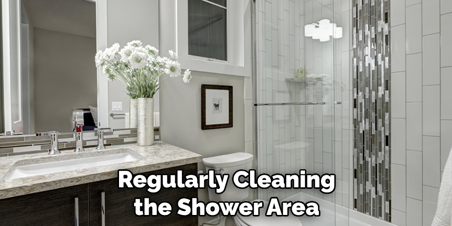 Regularly Cleaning the Shower Area