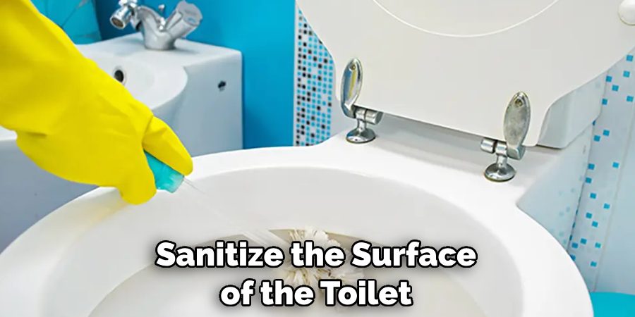 Sanitize the Surface of the Toilet