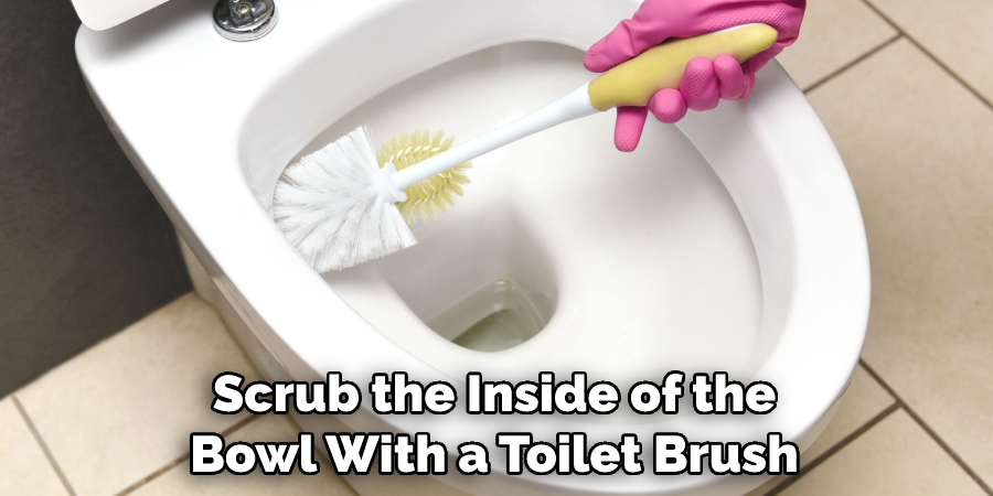 Scrub the Inside of the Bowl With a Toilet Brush