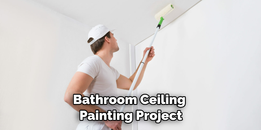 Bathroom Ceiling Painting Project