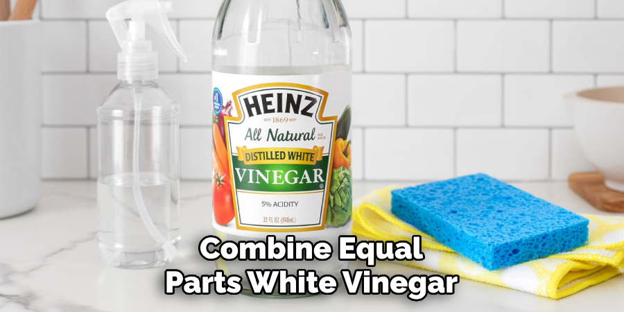 Combine Equal Parts White Vinegar