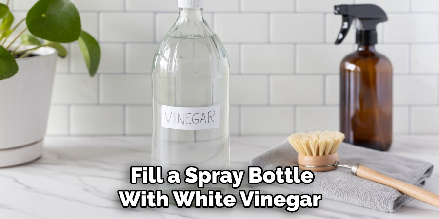 Fill a Spray Bottle With White Vinegar 