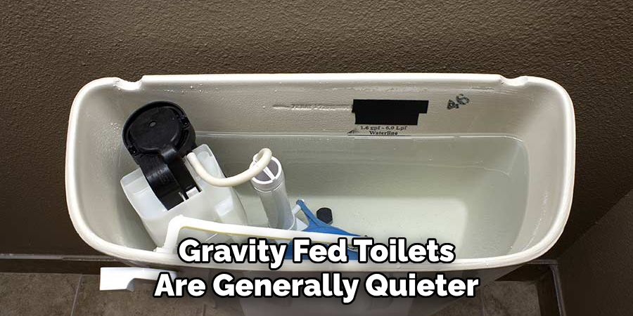 Gravity Fed Toilets Are Generally Quieter