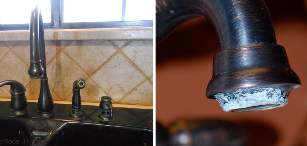 Are you dealing with hard water stains on your black faucet? Over time, these 