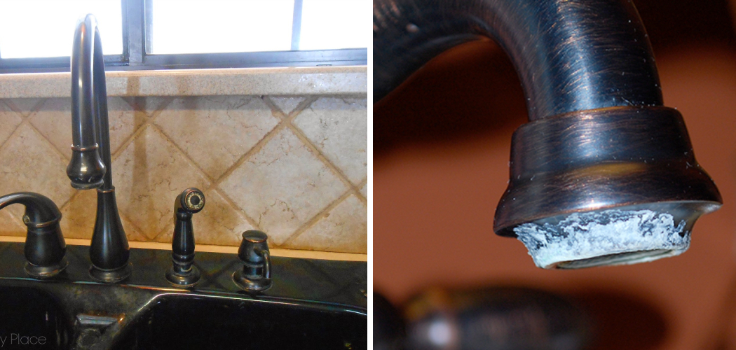 Are you dealing with hard water stains on your black faucet? Over time, these