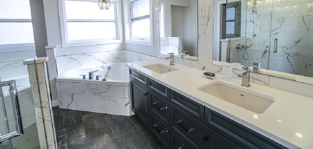 How to Stain Bathroom Vanity