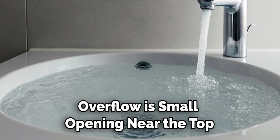 Overflow is Small Opening Near the Top