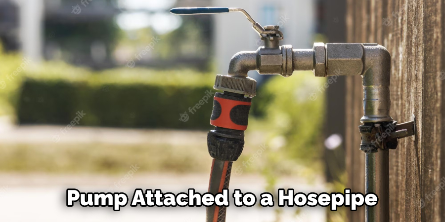 Pump Attached to a Hosepipe